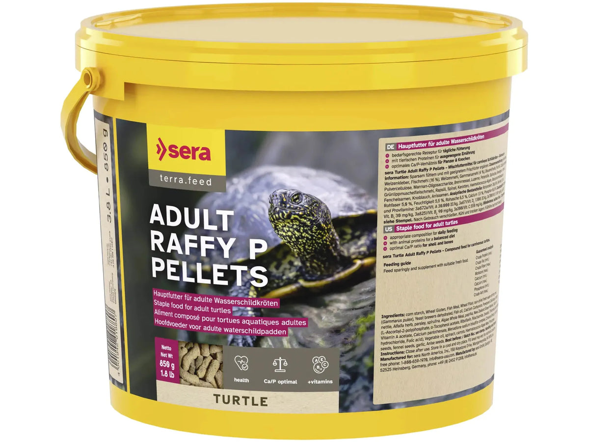 Sera Raffy P Nature Pellets Skilpaddefôr 3,8 l
