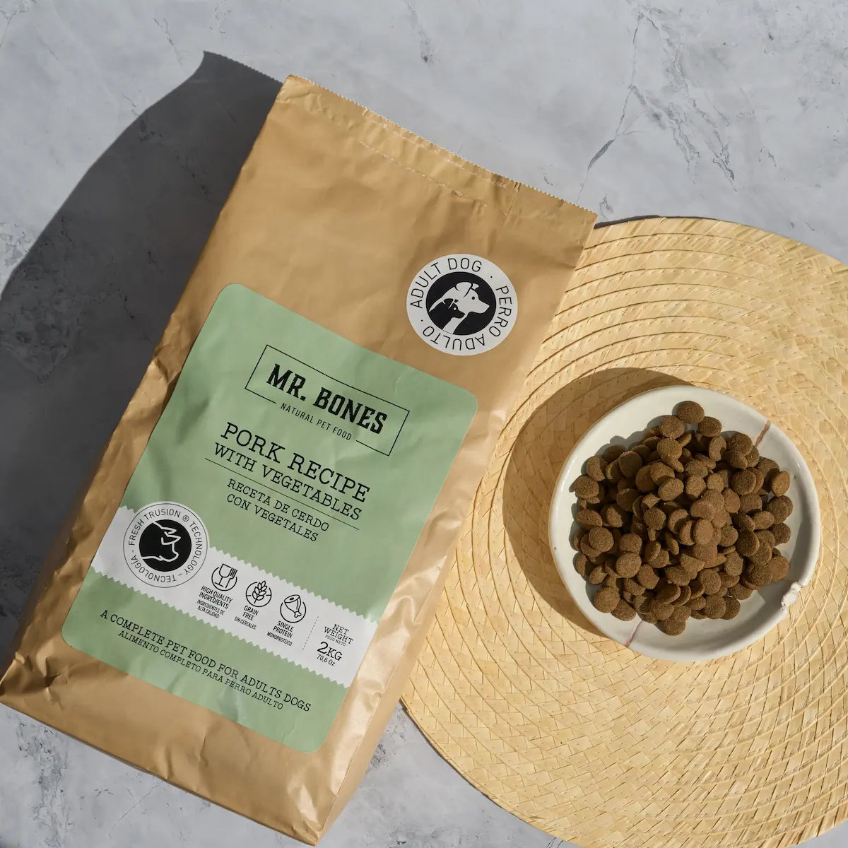 Mr. Bones Freshtrusion Svin – kornfritt tørrfôr til hund, 2 kg