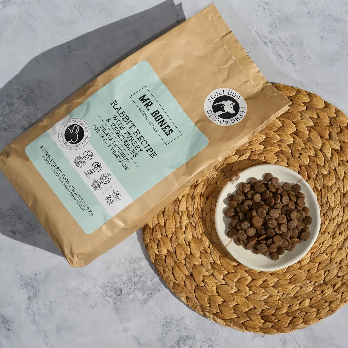 Mr. Bones Freshtrusion Kanin – kornfritt tørrfôr til hund, 2 kg