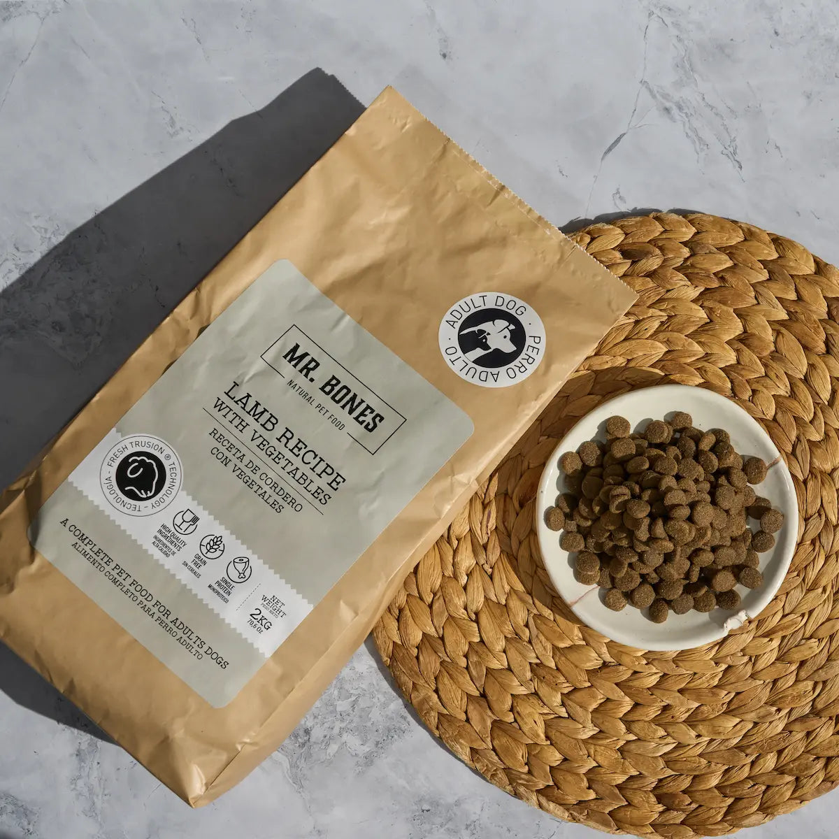 Mr. Bones Freshtrusion Lam – kornfritt tørrfôr til hund, 2 kg