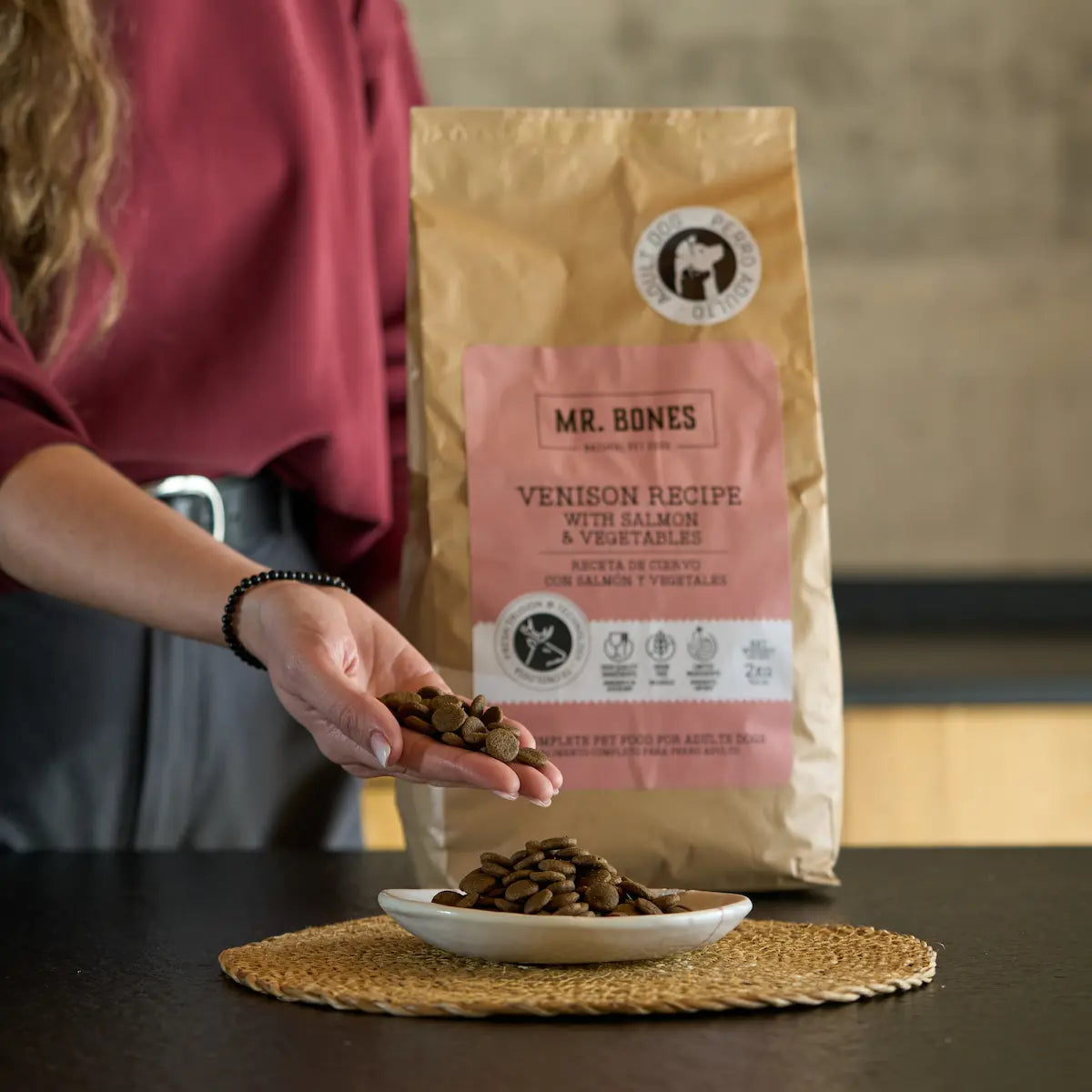 Mr. Bones Freshtrusion Hjort – kornfritt tørrfôr til hund, 2 kg