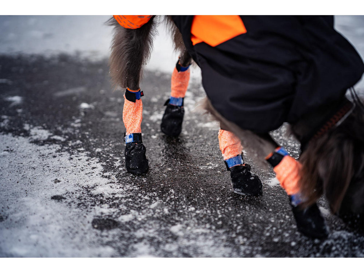 Non-stop dogwear Protector bootie high potesokker – Svart/oransje