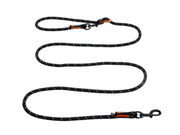 Non-stop dogwear Rock adjustable leash justerbart tau-leiebånd – Svart