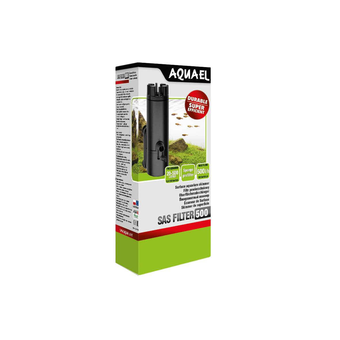 Aquael SAS 500 overflateskimmer