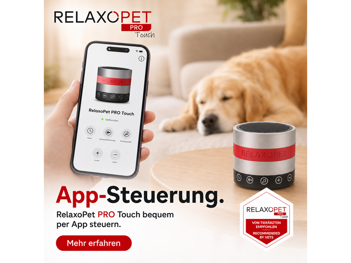 RelaxoPet PRO Dog Touch – beroligende lydenhet for hund med app