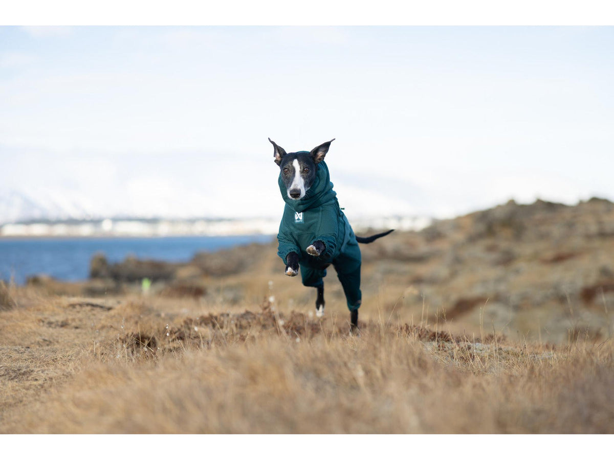 Non-stop dogwear Trail quest fleece overall fleecedress – Mørk teal