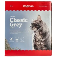 Dogman Kattesand classic grey Grå 10L