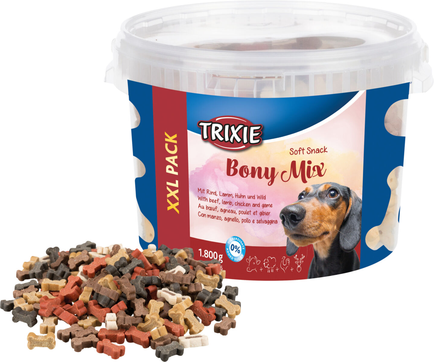 Bony Mix XXL M/Biff, Lam, Kylling og Vilt 1,8kg 31526