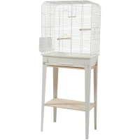 ZOLUX Chic Loft Bird Cage & Stand, White