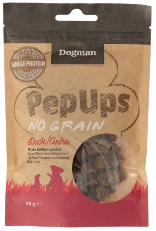 Dogman PepUps kornfritt m and 90g
