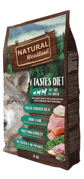4 Tastes Diet 10Kg - Natural Woodland